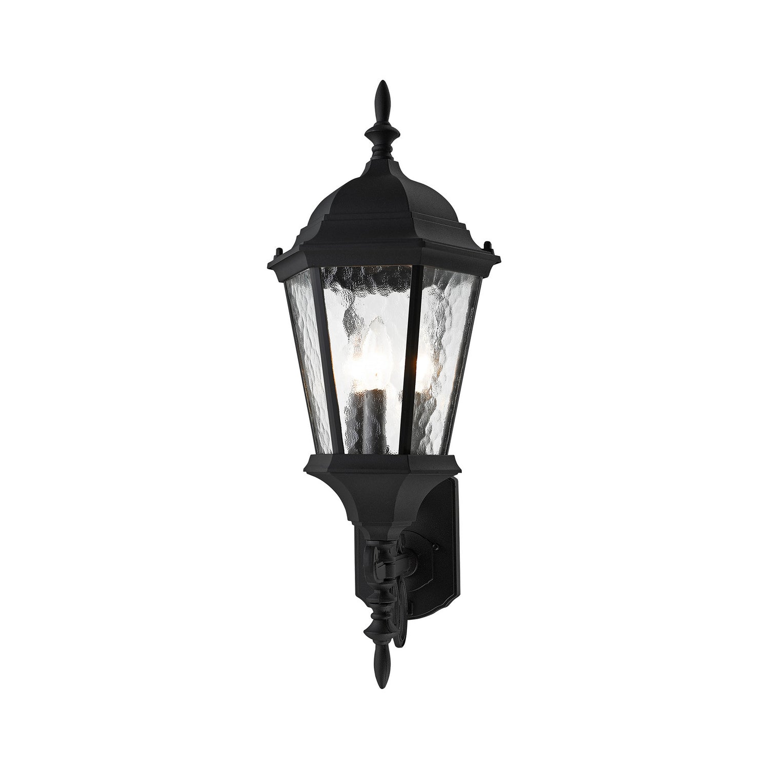 Livex Lighting - 75467-14 - Three Light Outdoor Wall Lantern - Hamilton - Textured Black