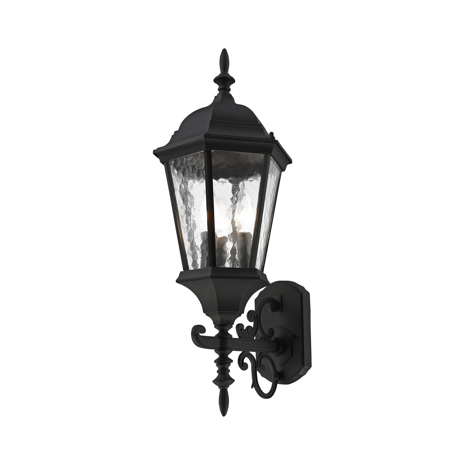 Livex Lighting - 75467-14 - Three Light Outdoor Wall Lantern - Hamilton - Textured Black
