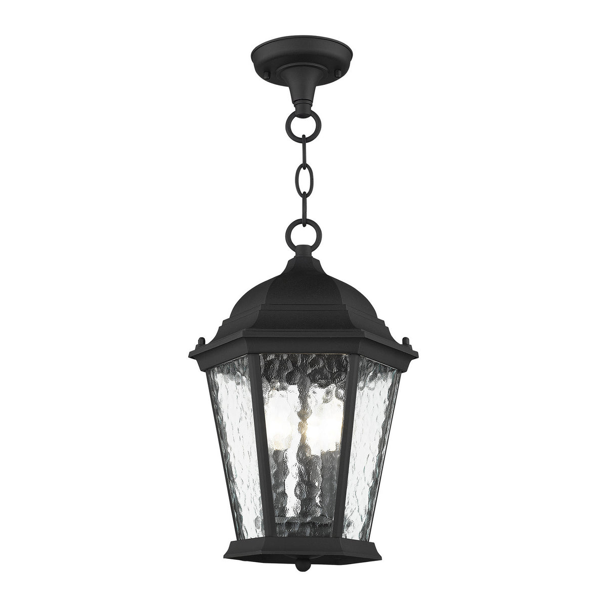 Livex Lighting - 75469-14 - Three Light Outdoor Pendant - Hamilton - Textured Black