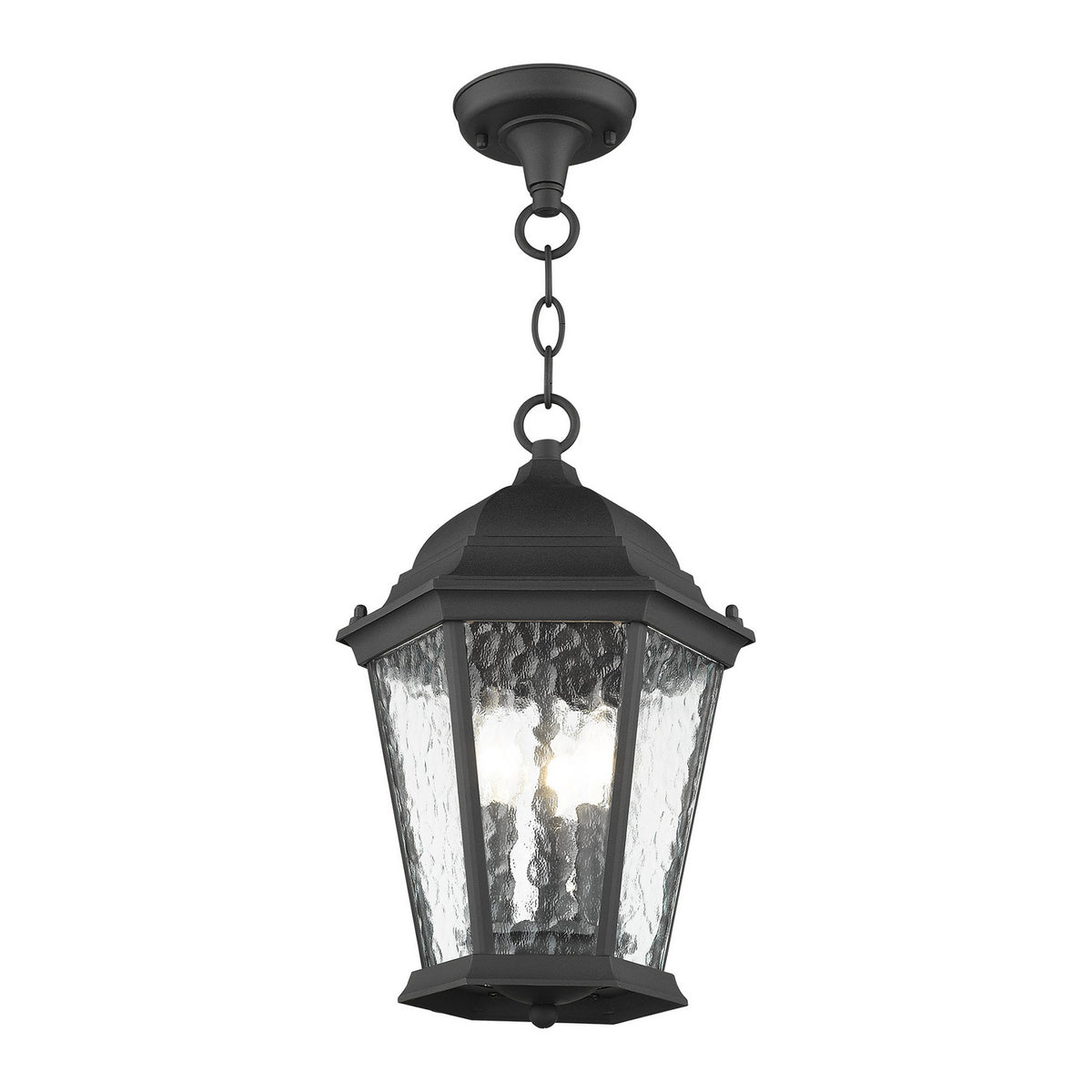 Livex Lighting - 75469-14 - Three Light Outdoor Pendant - Hamilton - Textured Black