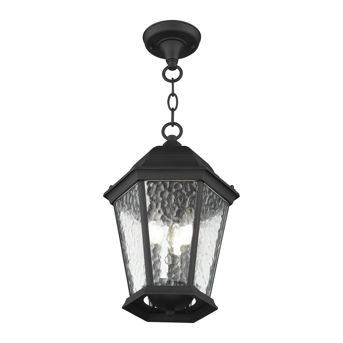 Livex Lighting - 75469-14 - Three Light Outdoor Pendant - Hamilton - Textured Black