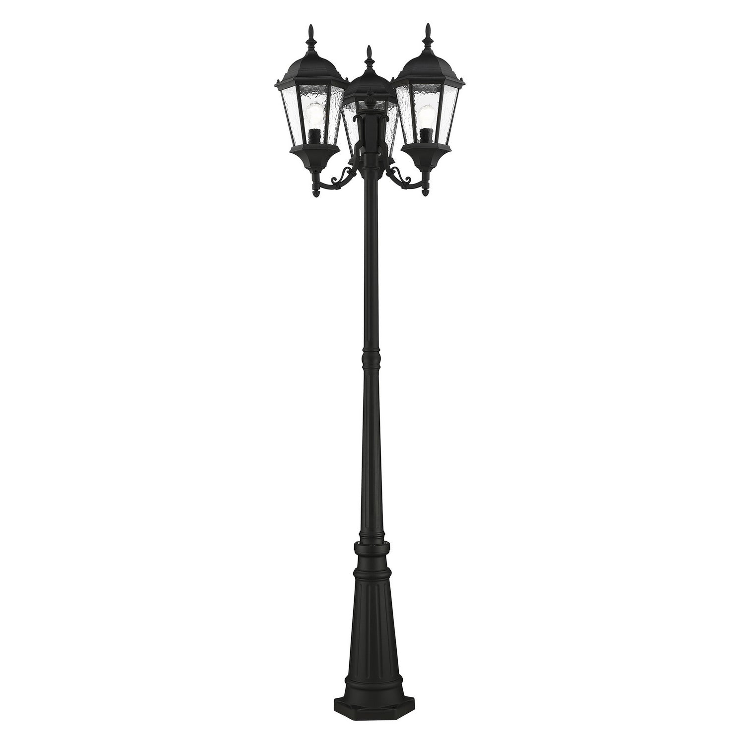 Livex Lighting - 75478-14 - Three Light Post-Top Lanterm - Hamilton - Textured Black