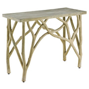 Currey and Company - 2037 - Console Table - Portland/Faux Bois