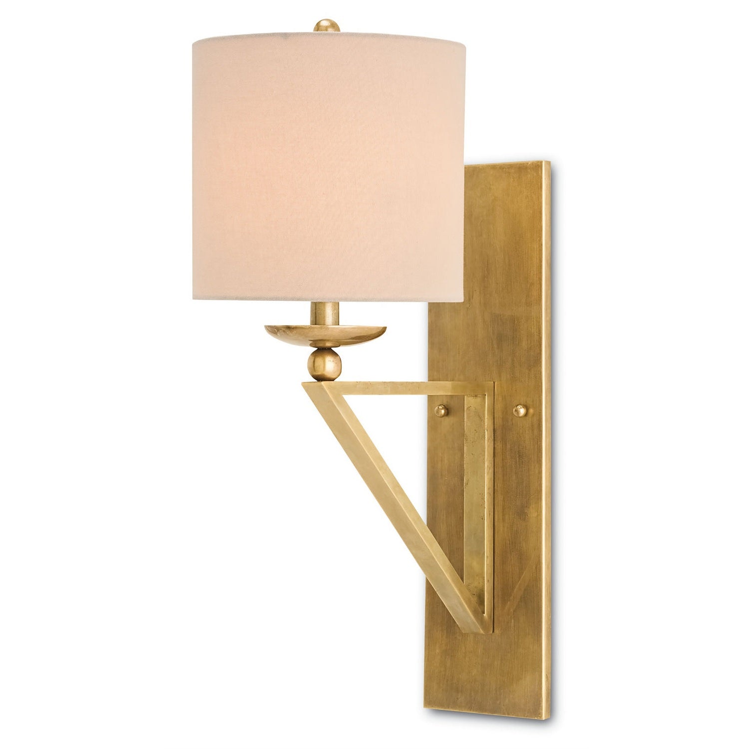 Currey and Company - 5181 - One Light Wall Sconce - Anthology Brass Wall Sconce - Vintage Brass