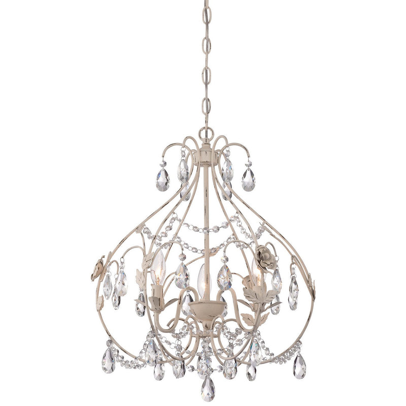 Minka-Lavery - 3154-648 - Three Light Mini Chandelier - Isabella'S Crown - Provencal Blanc