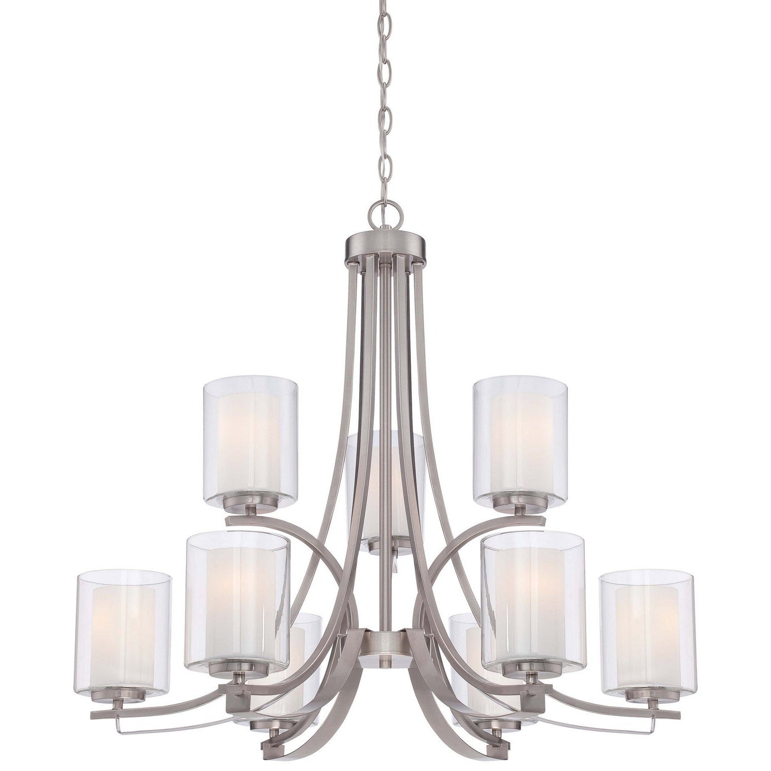 Minka-Lavery - 4109-84 - Nine Light Chandelier - Parsons Studio - Brushed Nickel