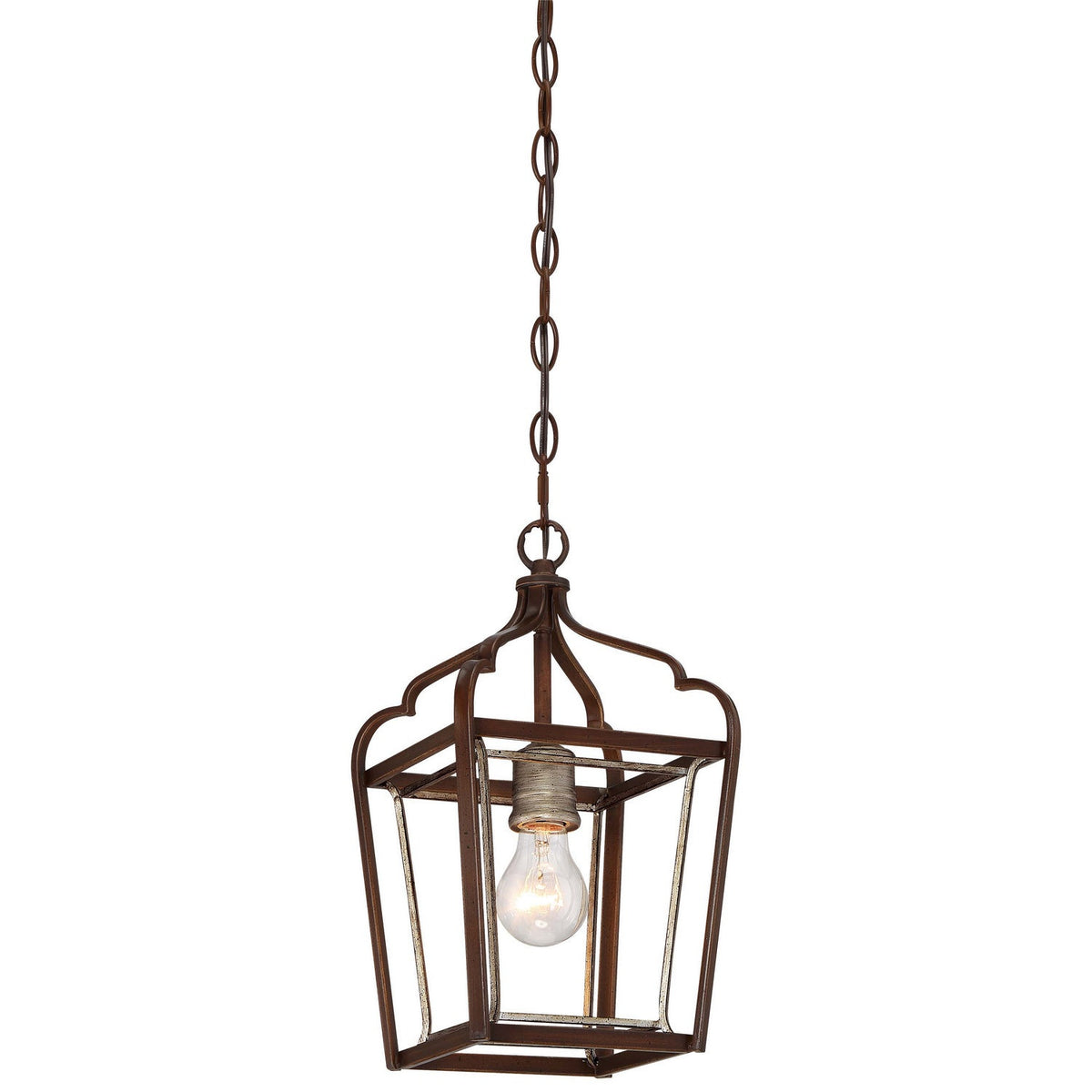 Minka-Lavery - 4341-593 - One Light Mini Pendant - Astrapia - Dark Rubbed Sienna With Aged Silver
