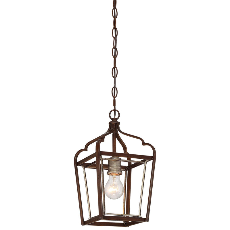Minka-Lavery - 4341-593 - One Light Mini Pendant - Astrapia - Dark Rubbed Sienna With Aged Silver