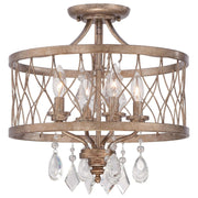 Minka-Lavery - 4403-581 - Four Light Mini Chandelier (Convertible To Semi Flush) - West Liberty - Olympus Gold