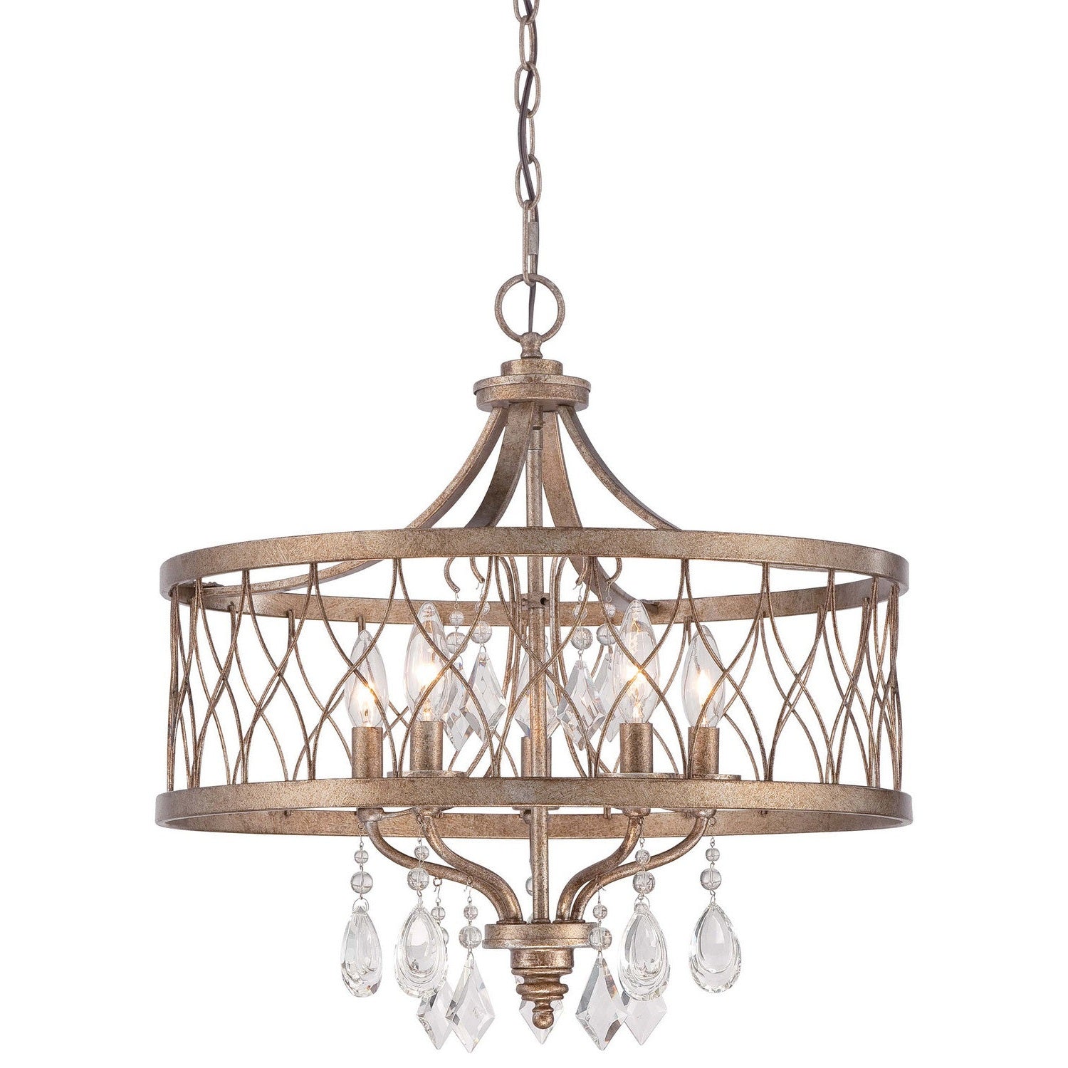 Minka-Lavery - 4404-581 - Five Light Chandelier - West Liberty - Olympus Gold