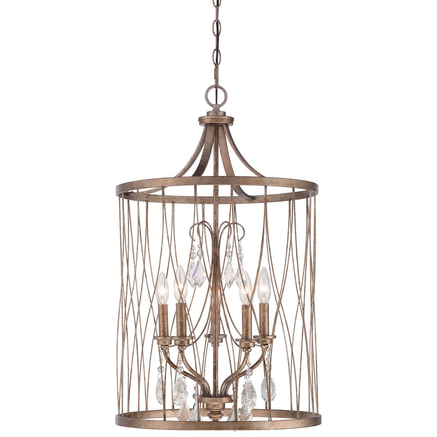 Minka-Lavery - 4405-581 - Five Light Pendant - West Liberty - Olympus Gold