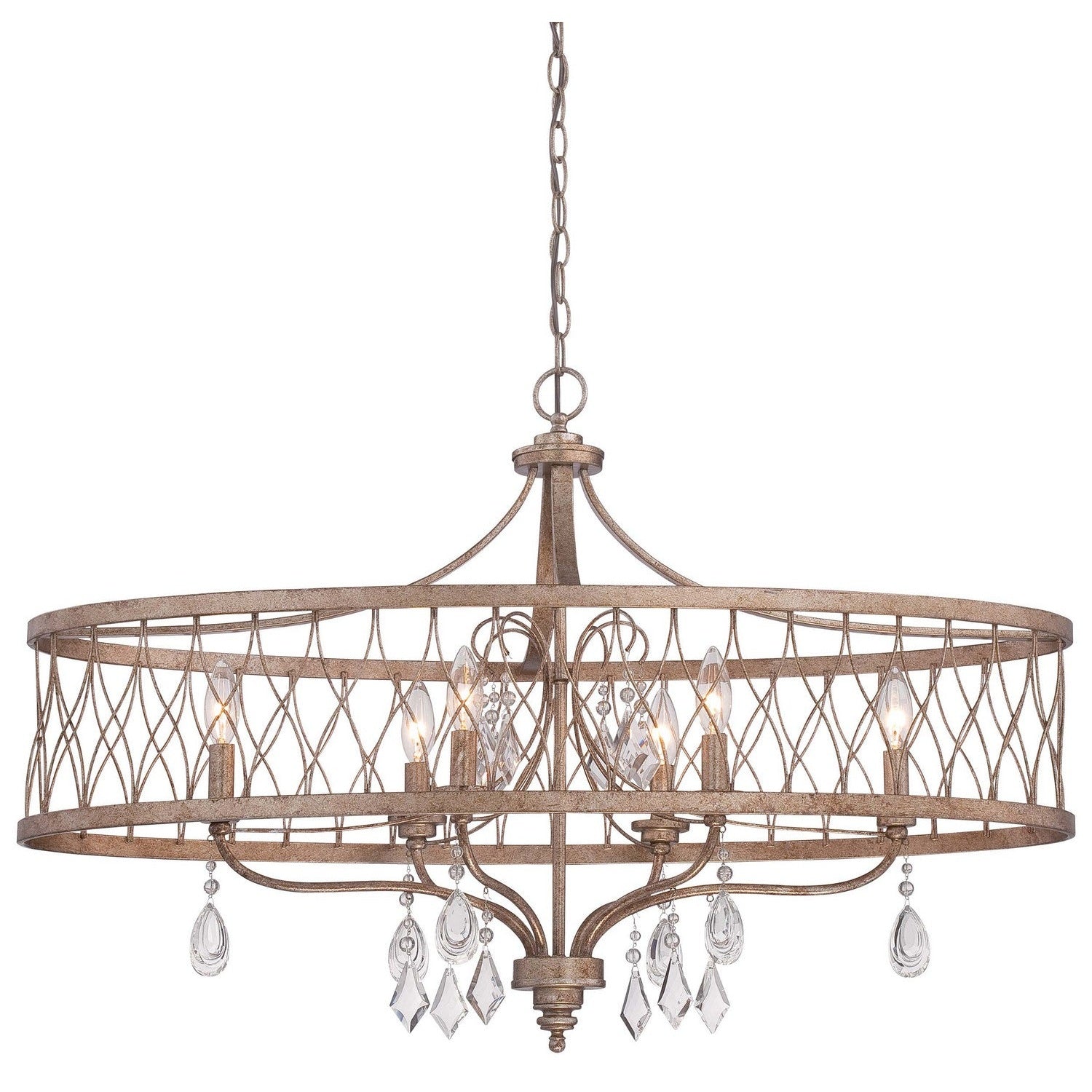 Minka-Lavery - 4407-581 - Six Light Island Pendant - West Liberty - Olympus Gold
