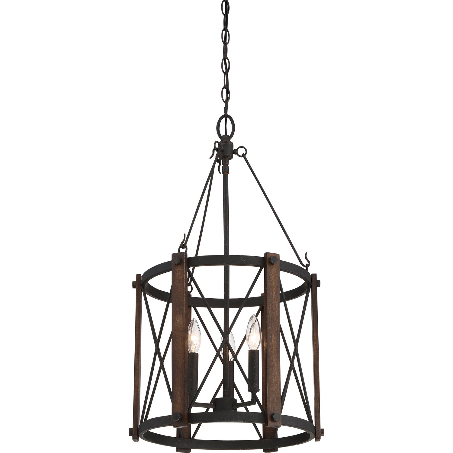 Quoizel - BRO5203MK - Three Light Foyer Pendant - Baron - Marcado Black