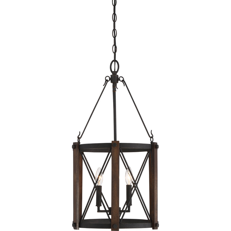 Quoizel - BRO5203MK - Three Light Foyer Pendant - Baron - Marcado Black