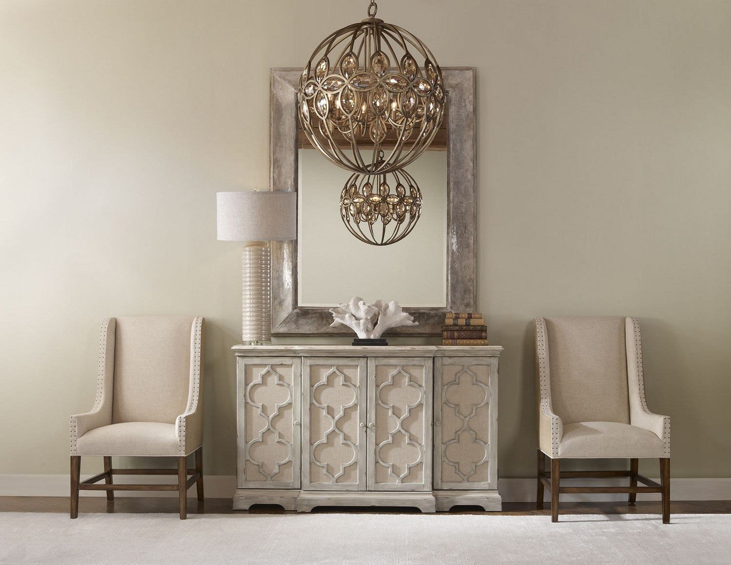 Uttermost - 24520 - Cabinet - Sophie - Grey w/Ivory