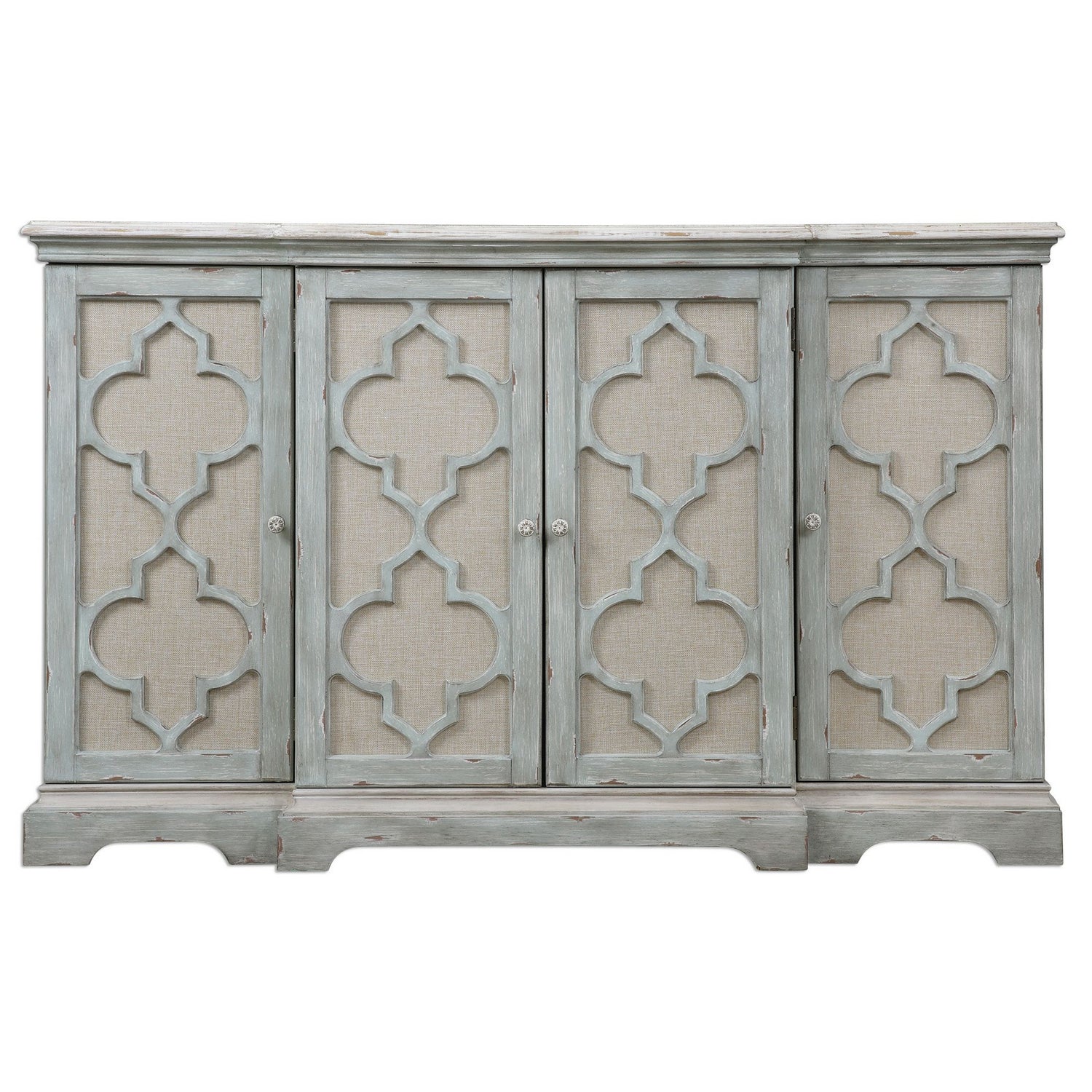 Uttermost - 24520 - Cabinet - Sophie - Grey w/Ivory