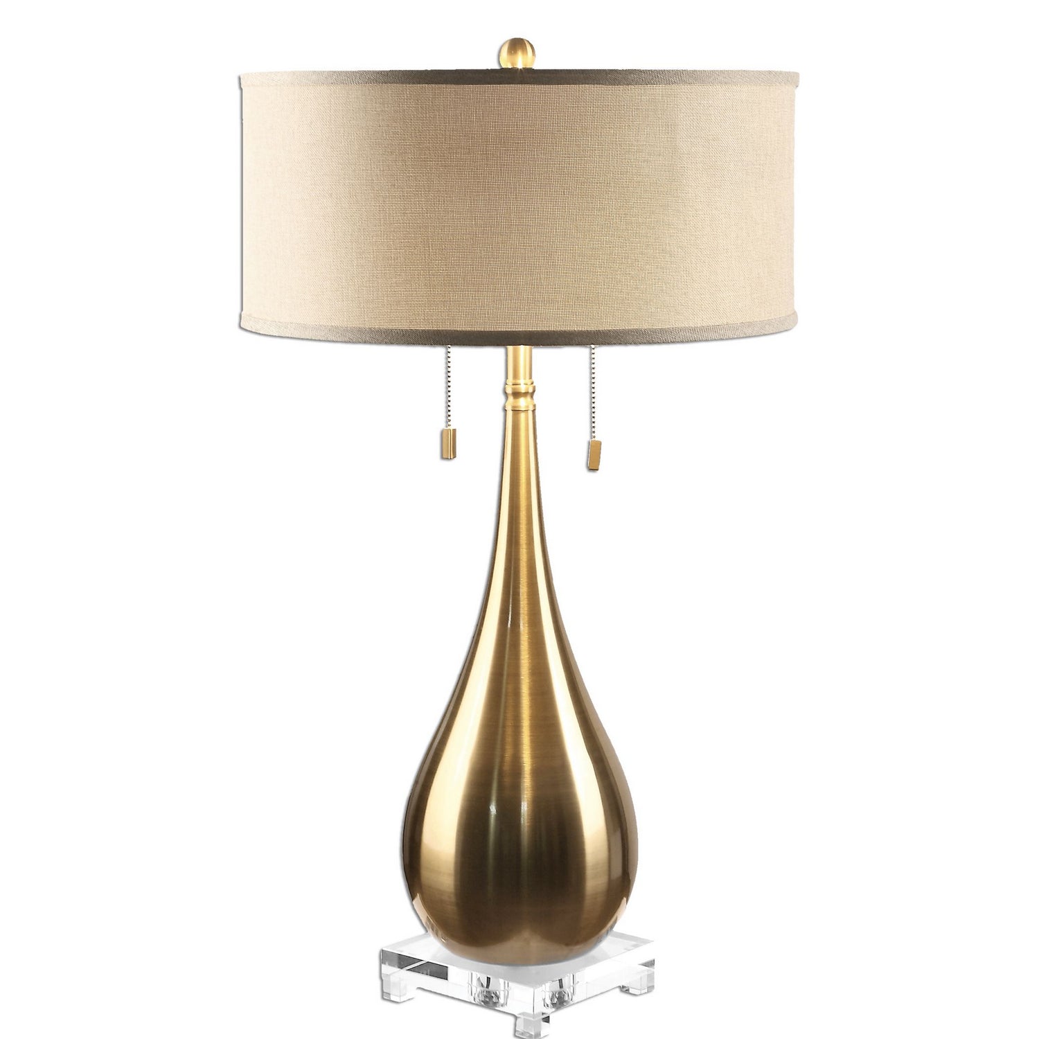 Uttermost - 27048-1 - Two Light Table Lamp - Lagrima - Brushed Brass