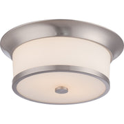 Nuvo Lighting - 60-5460 - Two Light Flush Mount - Mobili - Brushed Nickel