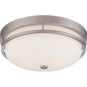 Nuvo Lighting - 60-5486 - Two Light Flush Mount - Neval - Brushed Nickel