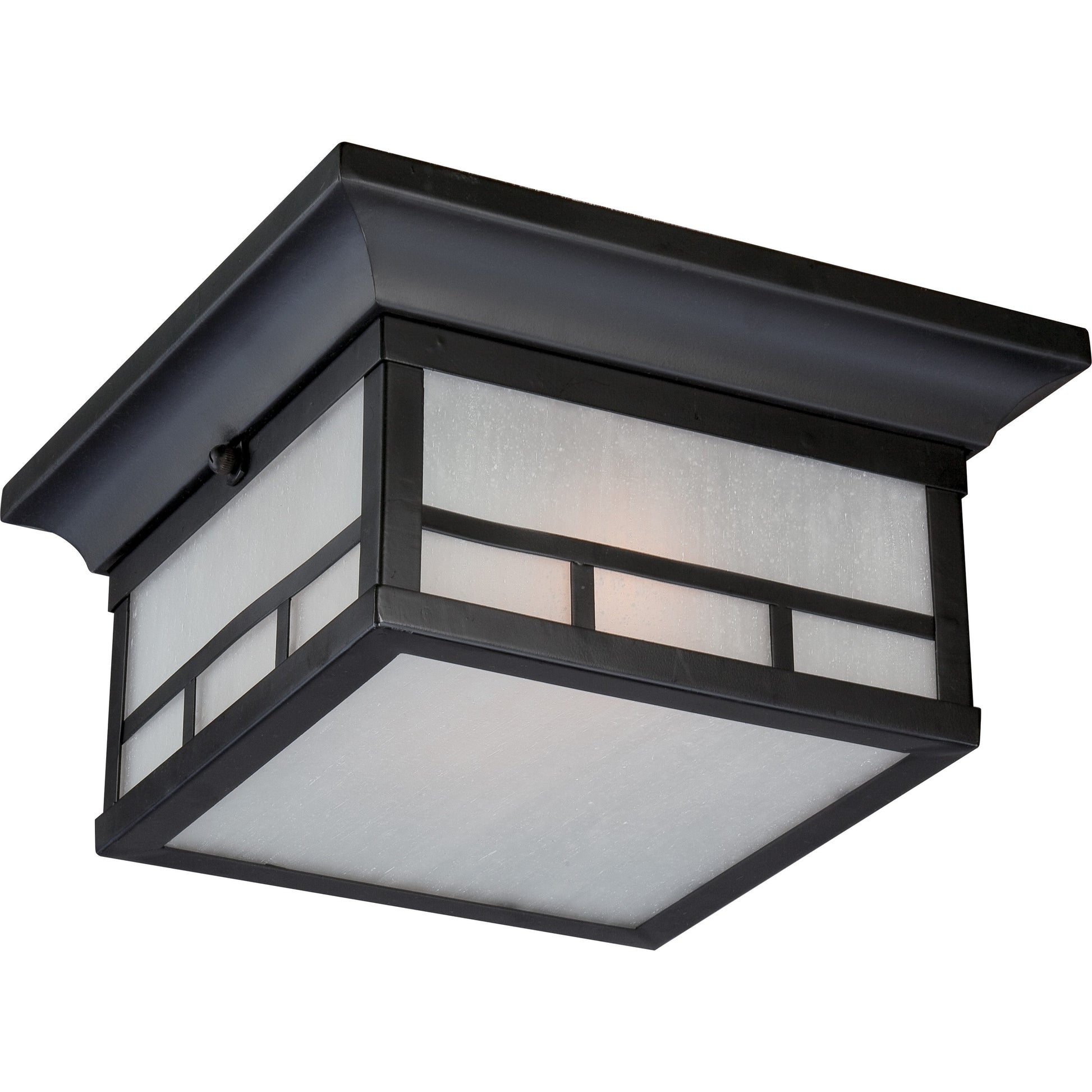 Nuvo Lighting - 60-5606 - Two Light Flush Mount - Drexel - Stone Black