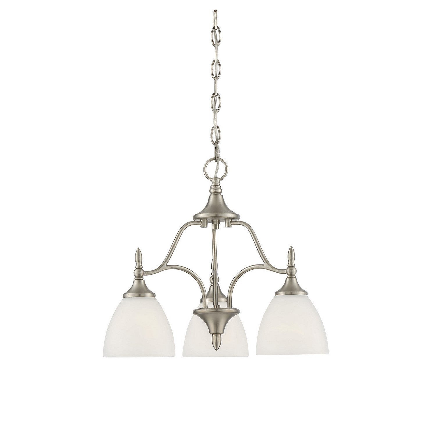 Savoy House - 1-1000-3-SN - Three Light Chandelier - Herndon - Satin Nickel
