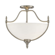 Savoy House - 6-1005-3-SN - Three Light Semi-Flush Mount - Herndon - Satin Nickel