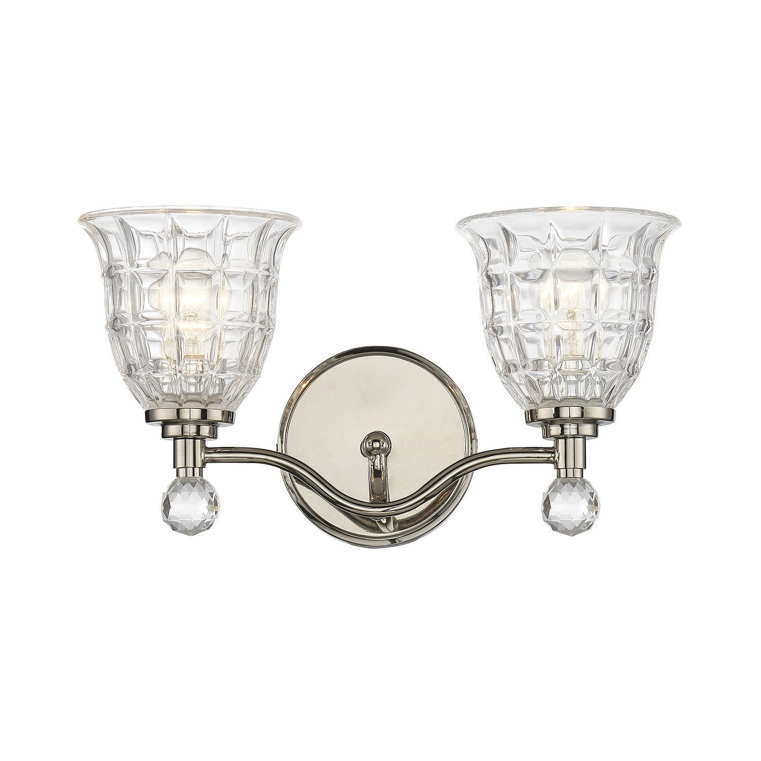 Savoy House - 8-880-2-109 - Two Light Bath Bar - Birone - Polished Nickel