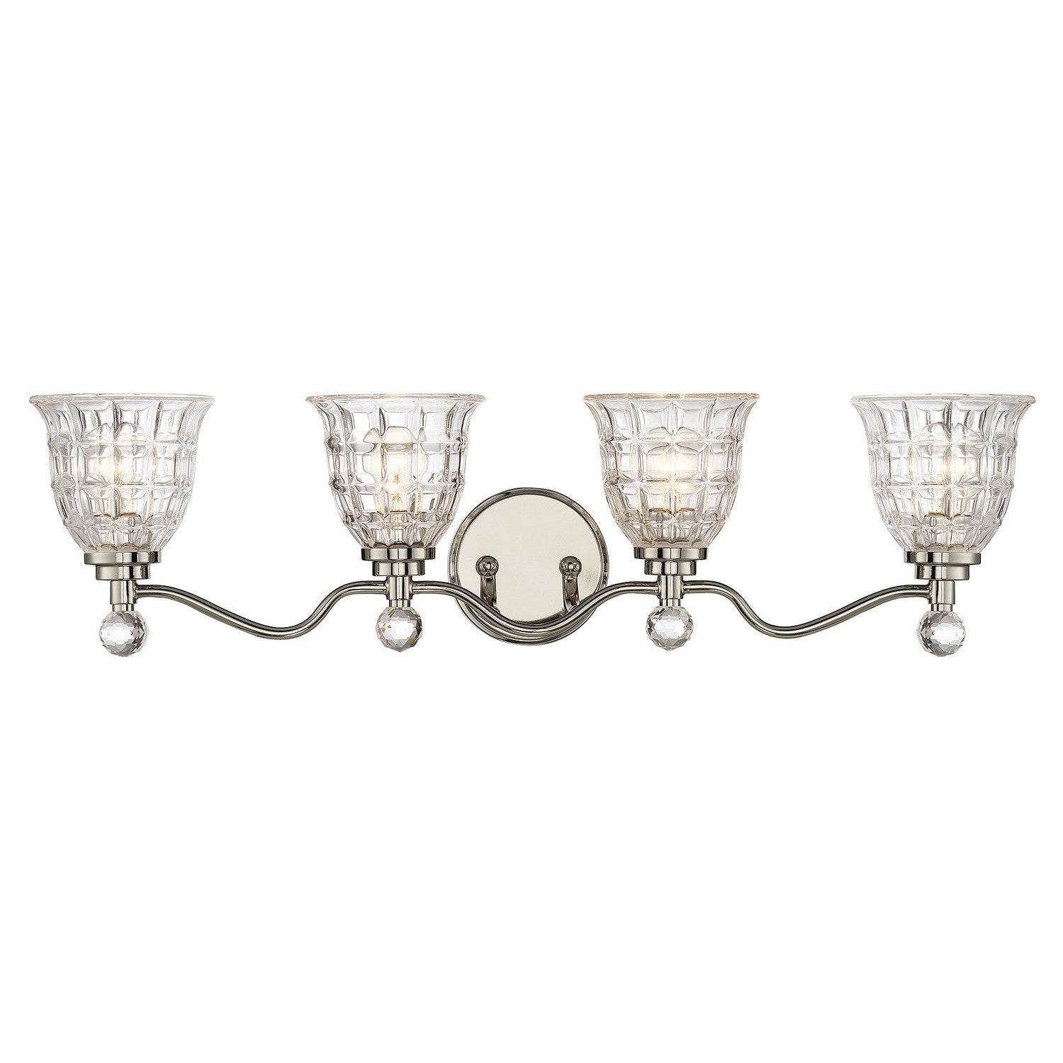 Savoy House - 8-880-4-109 - Four Light Bath Bar - Birone - Polished Nickel