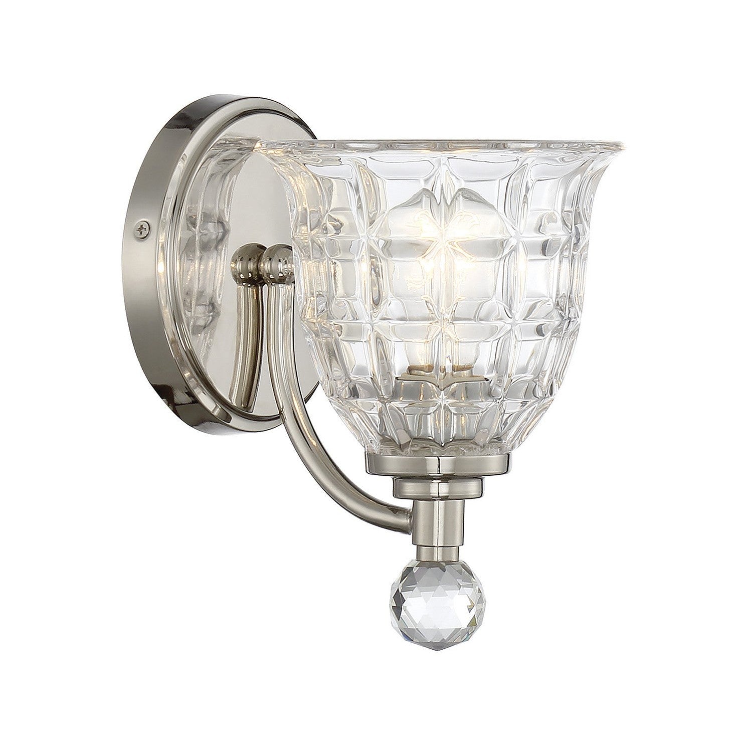 Savoy House - 9-880-1-109 - One Light Wall Sconce - Birone - Polished Nickel