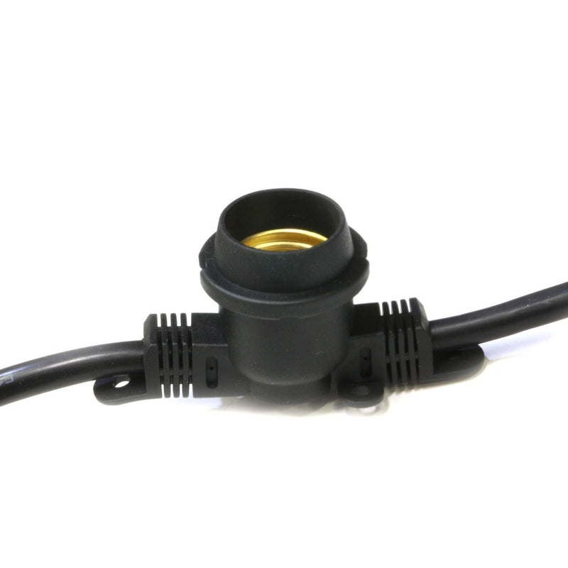 American Lighting - LS-M-24-100-BK - 100-Foot String Light - Light String - Black