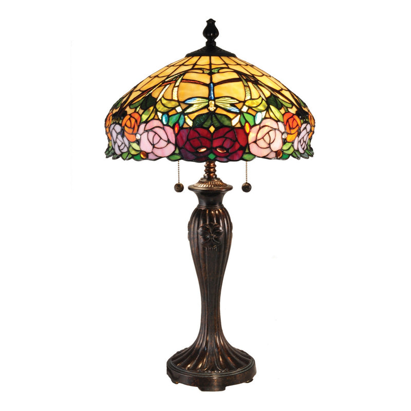 Dale Tiffany - TT15097 - Two Light Table Lamp - Zenia Rose - Fieldstone