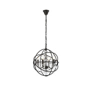 Elegant Lighting - 1130D17DB/RC - Four Light Pendant - Geneva - Dark Bronze