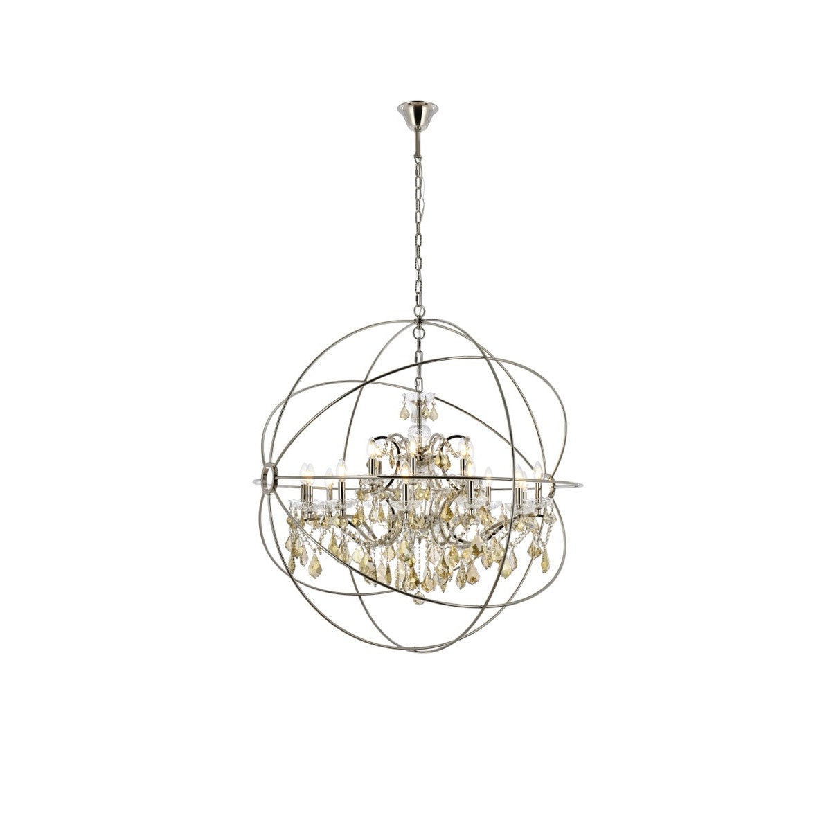 Elegant Lighting - 1130G43PN-GT/RC - 18 Light Chandelier - Geneva - Polished Nickel