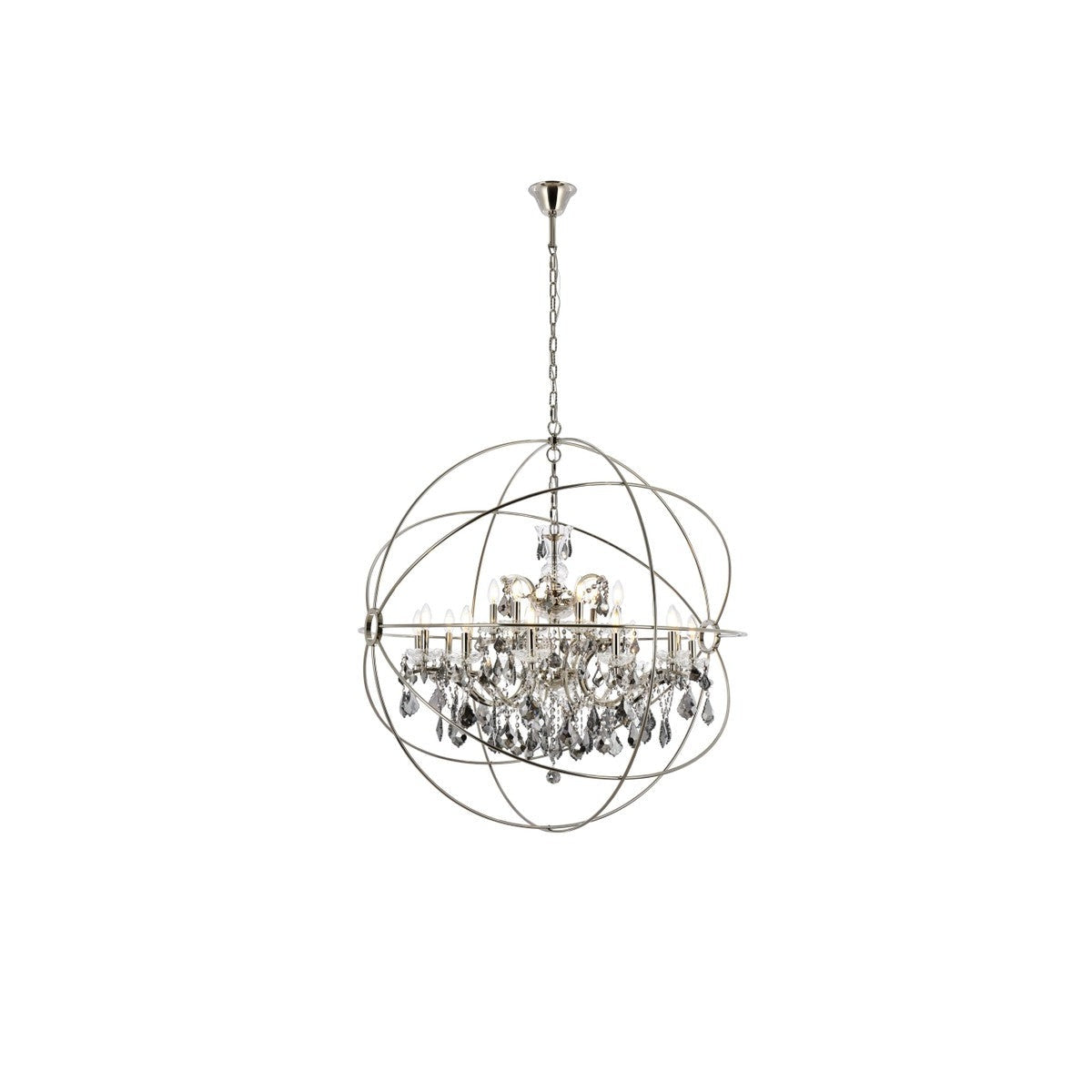 Elegant Lighting - 1130G43PN-SS/RC - 18 Light Chandelier - Geneva - Polished Nickel