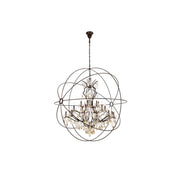 Elegant Lighting - 1130G60DB/RC - 25 Light Chandelier - Geneva - Dark Bronze