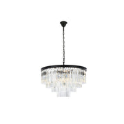 Elegant Lighting - 1201D32MB/RC - 17 Light Chandelier - Sydney - Matte Black