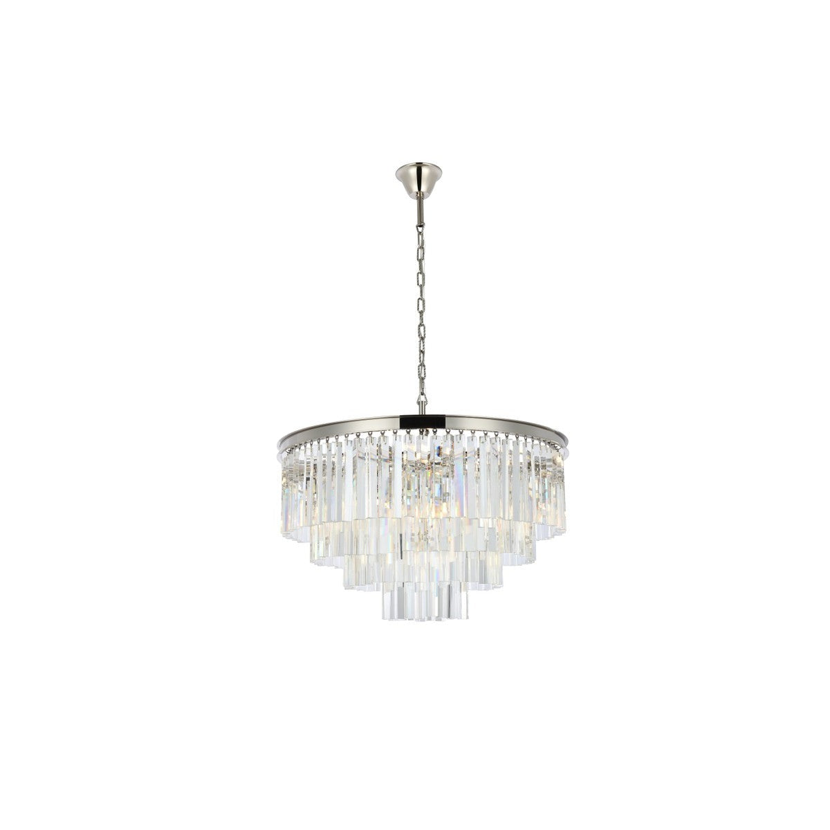 Elegant Lighting - 1201D32PN/RC - 17 Light Chandelier - Sydney - Polished Nickel