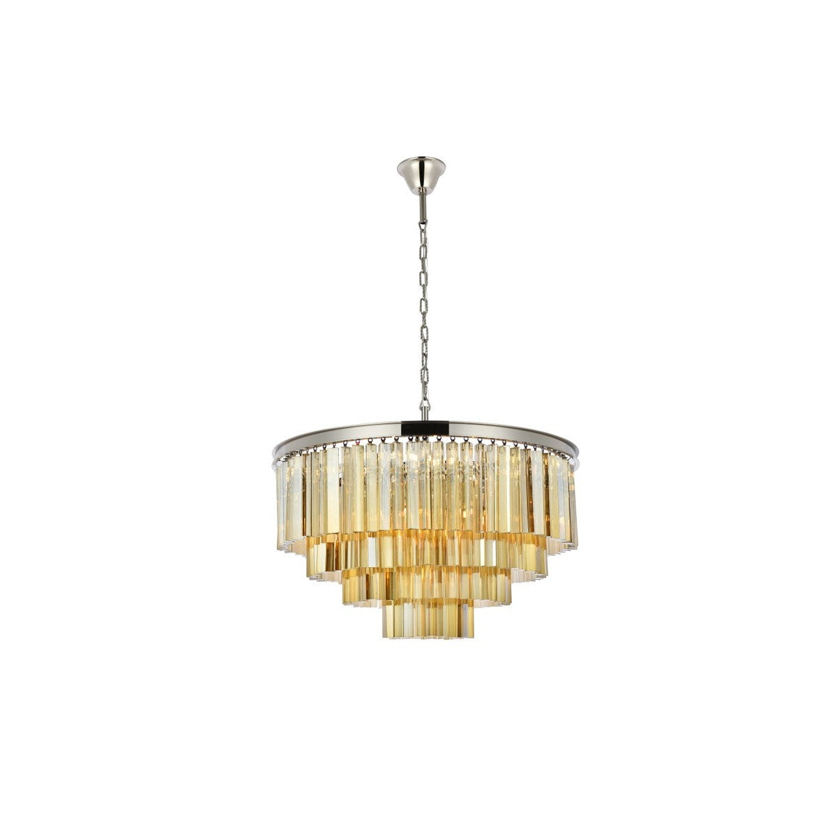 Elegant Lighting - 1201D32PN-GT/RC - 17 Light Chandelier - Sydney - Polished Nickel