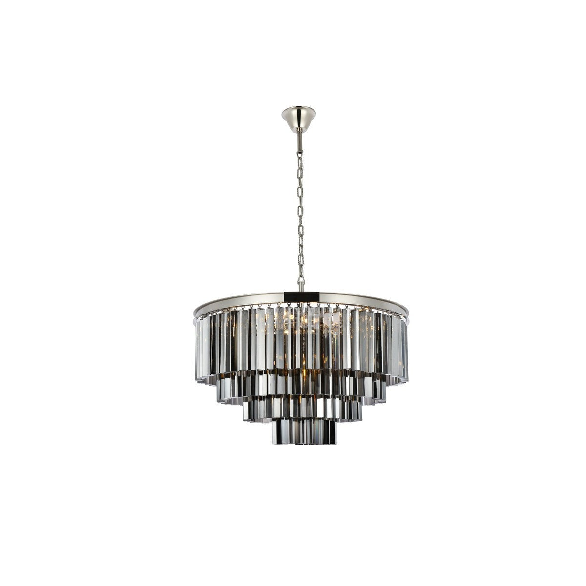 Elegant Lighting - 1201D32PN-SS/RC - 17 Light Chandelier - Sydney - Polished Nickel