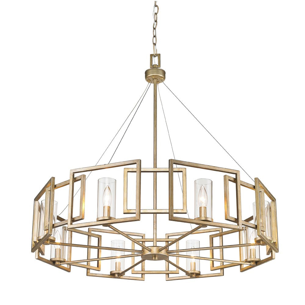Golden - 6068-8 WG - Eight Light Chandelier - Marco - White Gold