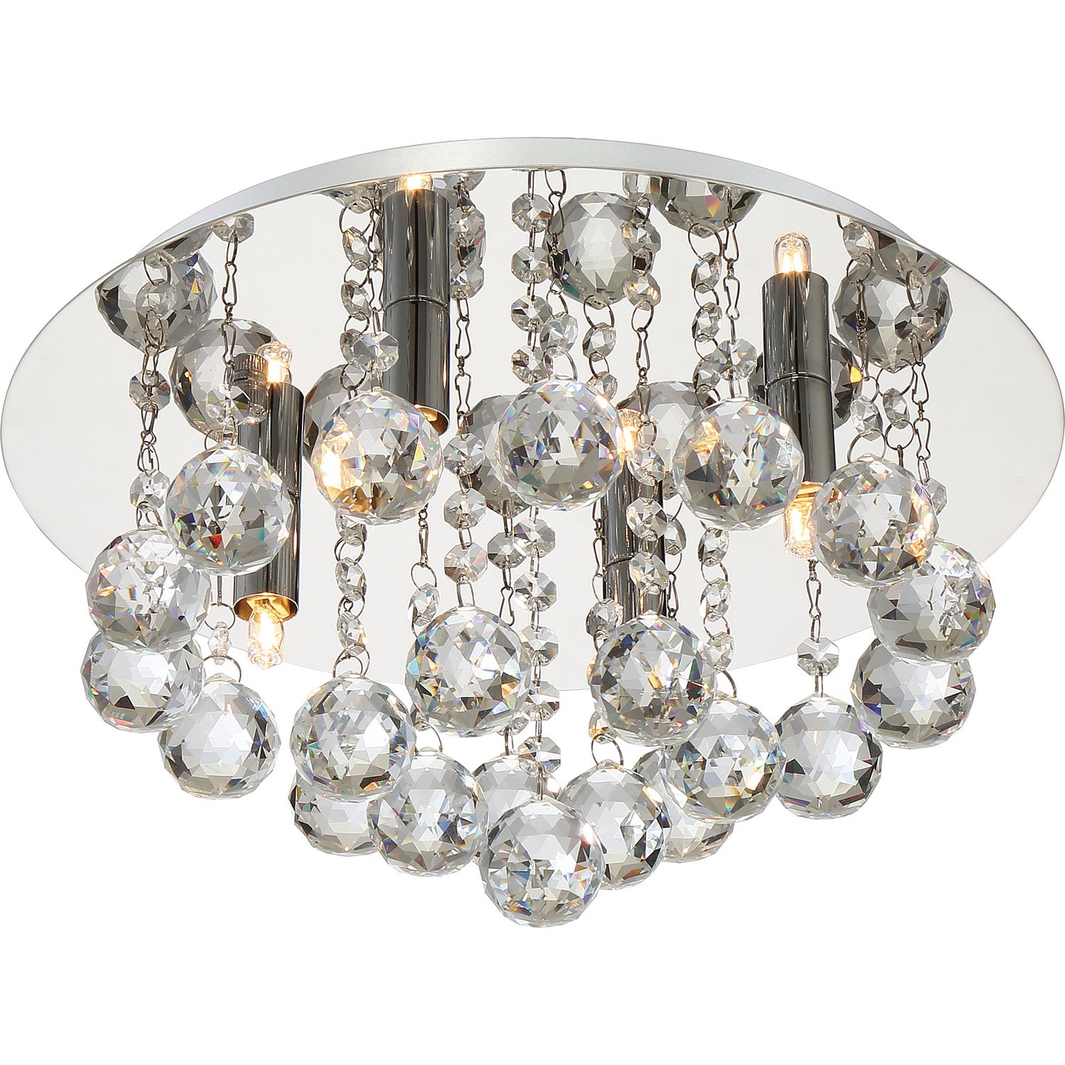 Quoizel - BRX1614C - Four Light Flush Mount - Bordeaux - Polished Chrome