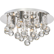 Quoizel - BRX1614C - Four Light Flush Mount - Bordeaux - Polished Chrome