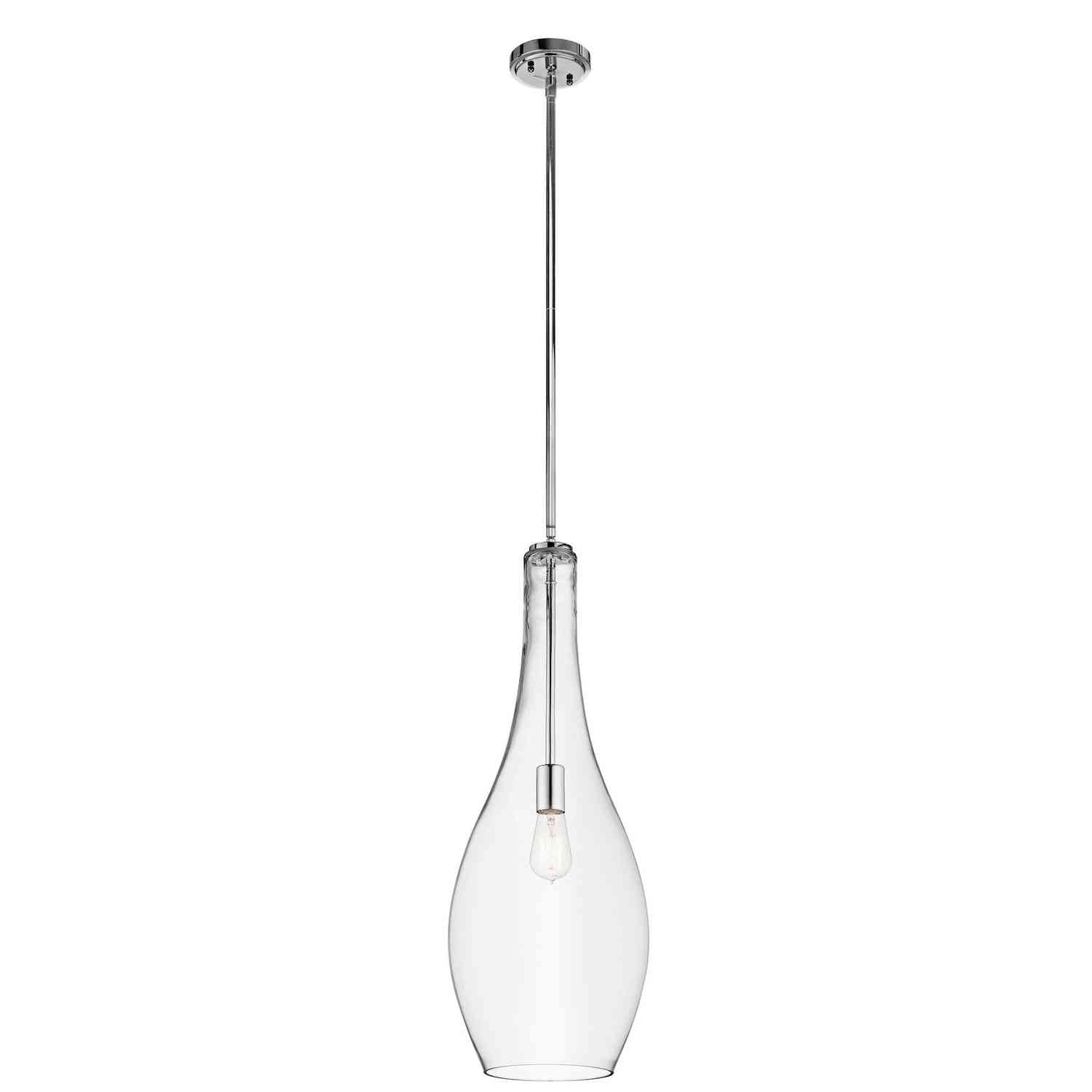Kichler - 42475CHCLR - One Light Pendant - Everly - Chrome