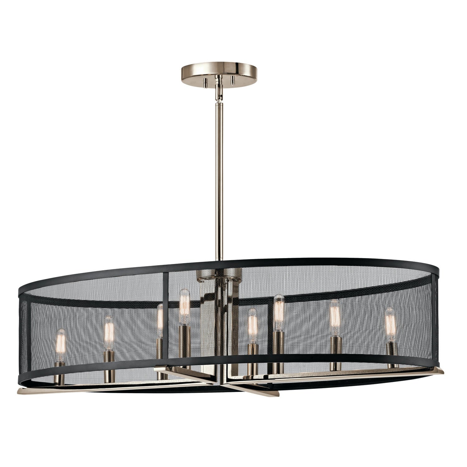 Kichler - 43712PN - Eight Light Chandelier - Titus - Polished Nickel
