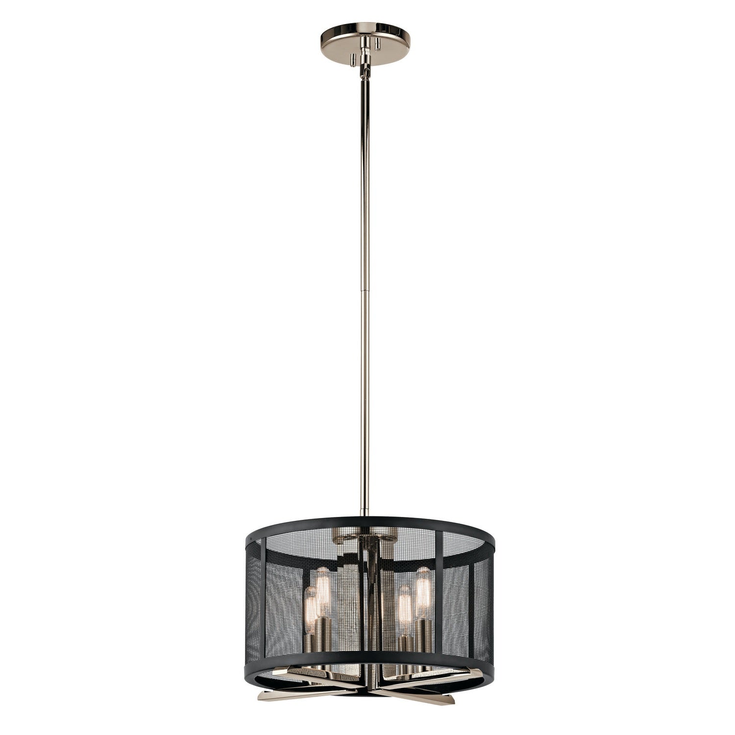 Kichler - 43713PN - Four Light Pendant/Semi Flush - Titus - Polished Nickel