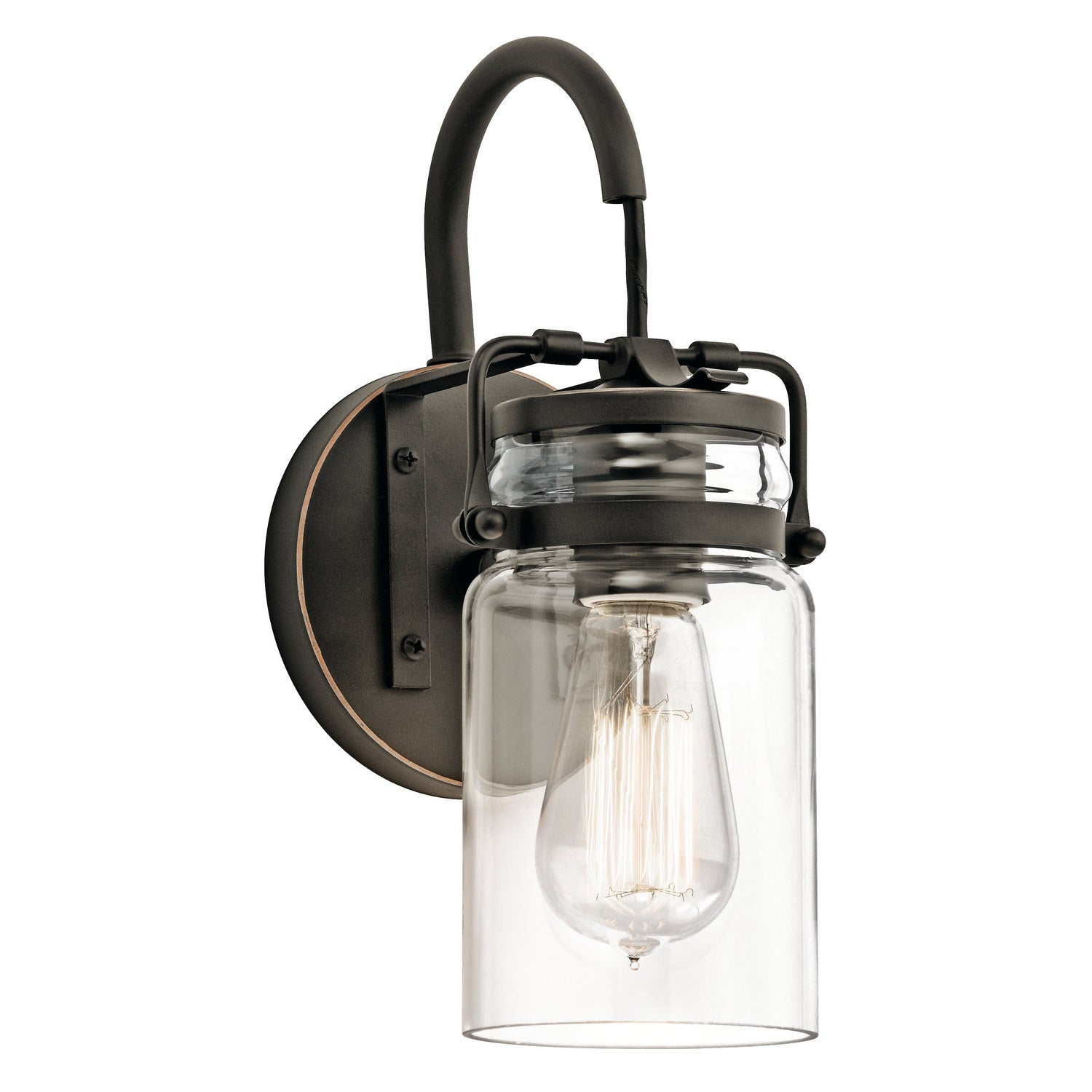Kichler - 45576OZ - One Light Wall Sconce - Brinley - Olde Bronze