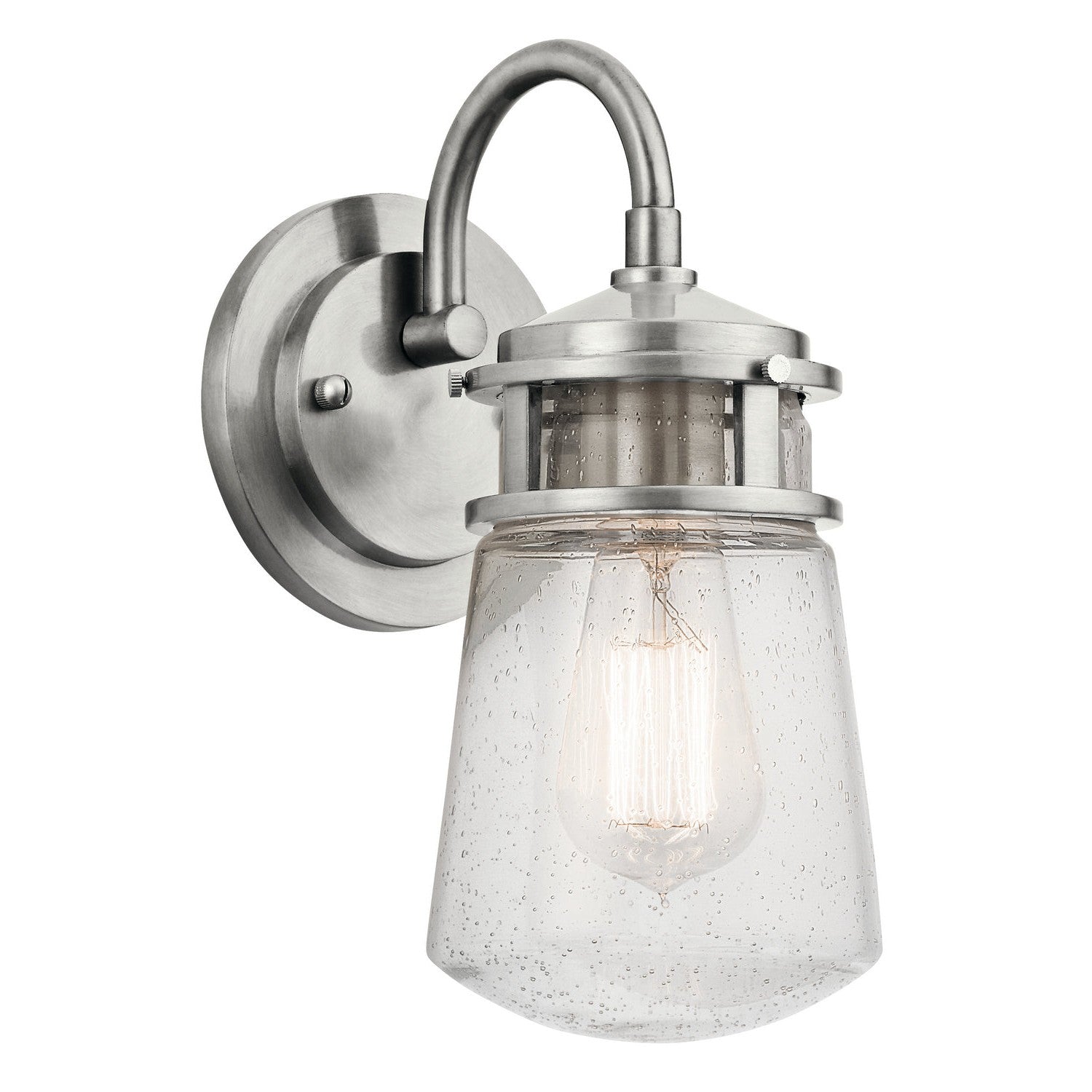 Kichler - 49444BA - One Light Outdoor Wall Mount - Lyndon - Brushed Aluminum