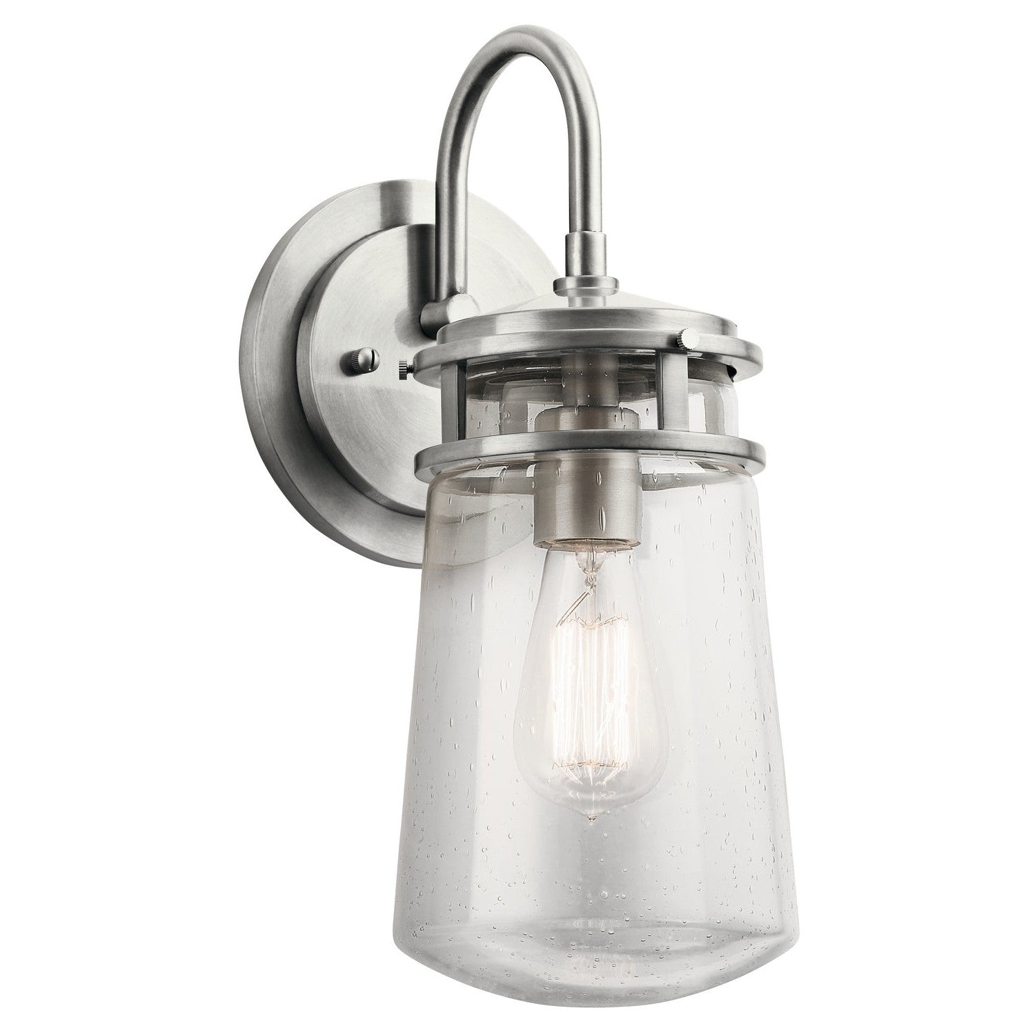 Kichler - 49445BA - One Light Outdoor Wall Mount - Lyndon - Brushed Aluminum