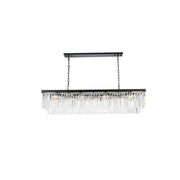 Elegant Lighting - 1202D60MB/RC - 12 Light Chandelier - Sydney - Matte Black