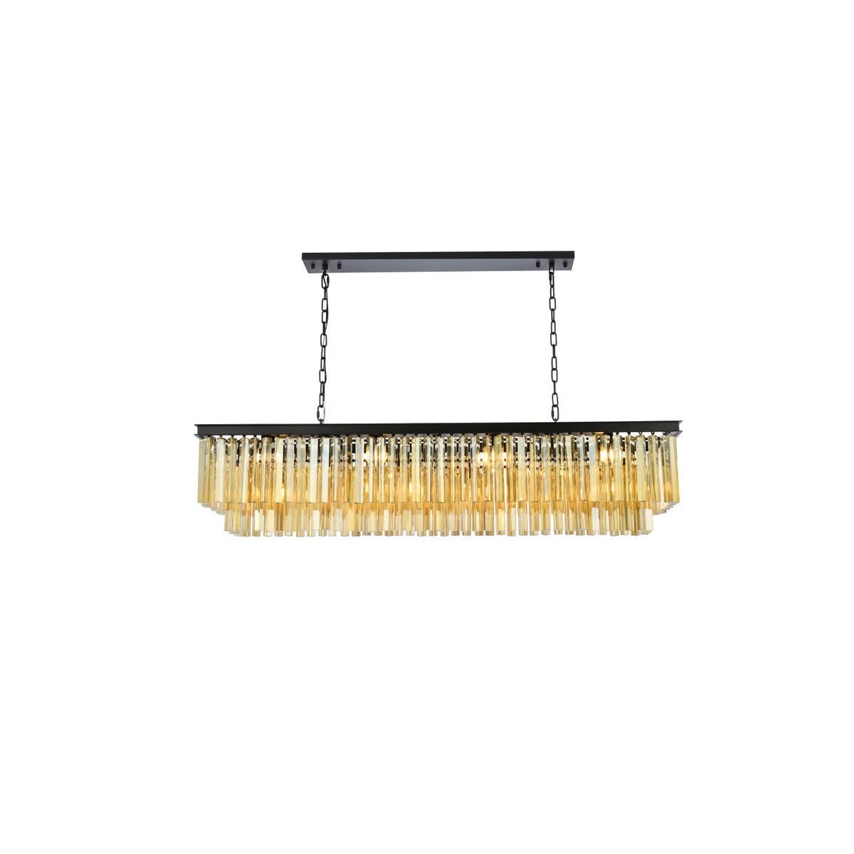 Elegant Lighting - 1202D60MB-GT/RC - 12 Light Chandelier - Sydney - Matte Black